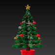 Christmas-Tree-1.png Набор 3D-моделей рождественской елки (4 шт.) - файлы STL и OBJ для 3D-печати и праздничного декора