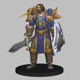 01.jpg Bolvar Fordragon - World Of Warcraft figure low poly