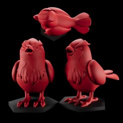 pİDGEY.jpg Archivo STL Figura Pidgey - Película Pokemon de dibujos animados・Idea de impresión 3D para descargar
