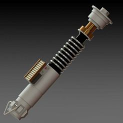 FINAL_render.JPG Archivo STL gratuito Star Wars - Lukes ROTJ Lightsaber・Objeto para descargar e imprimir en 3D