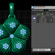 GEM-REPORTER.png FLOWER SILVER PENDANT 3D PRINTABLE MODEL
