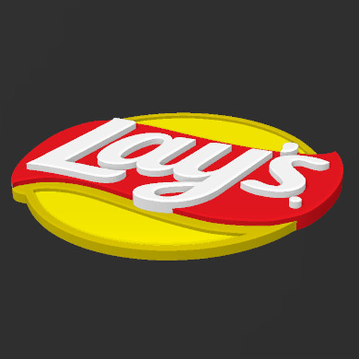 Download STL file Lays Logo • 3D print template ・ Cults