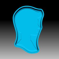 KenSilhouette-VACUUM-PIECE.jpg STL-Datei KEN SILHOUETTE BAD BOMBE FORM・Design für 3D-Drucker zum herunterladen