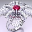 Nhan-luoi-N5098-04.jpg Flower ring - Mesh ring - Womens ring - N5098