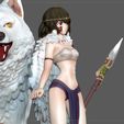 14.jpg MONONOKE HIME MIYAZAKI HAYAO ANIME SEXY GIRL WILD CHARACTER 3D print model