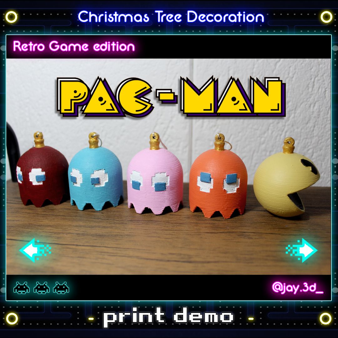 Print demo 1 Ready.jpg Télécharger fichier STL Décoration de l'arbre de Noël (édition rétro du jeu) • Plan pour impression 3D, jayceedante