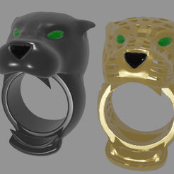 render 2.png Free 3D file anillos pantera・3D printing model to download