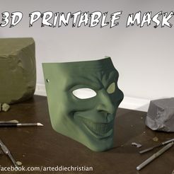 EddieMask.jpg STL-Datei 3D Printable Mask・Design für 3D-Drucker zum herunterladen