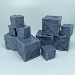 photo-2.png Wooden Crate – Miniature for Fantasy D&D Dungeons and Dragons RPG Roleplaying Games