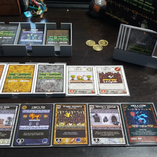 Boss Monster Dungeon Board & Card HoldersFree STL File for Cults