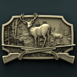 905. Panno.jpg Archivo STL gratis Venado・Objeto para impresora 3D para descargar