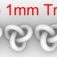 Grasshopper-0.2mm-to-1mm-Trefoil-Knots-v1.jpg Variety of Trefoil Knots Types and Sizes