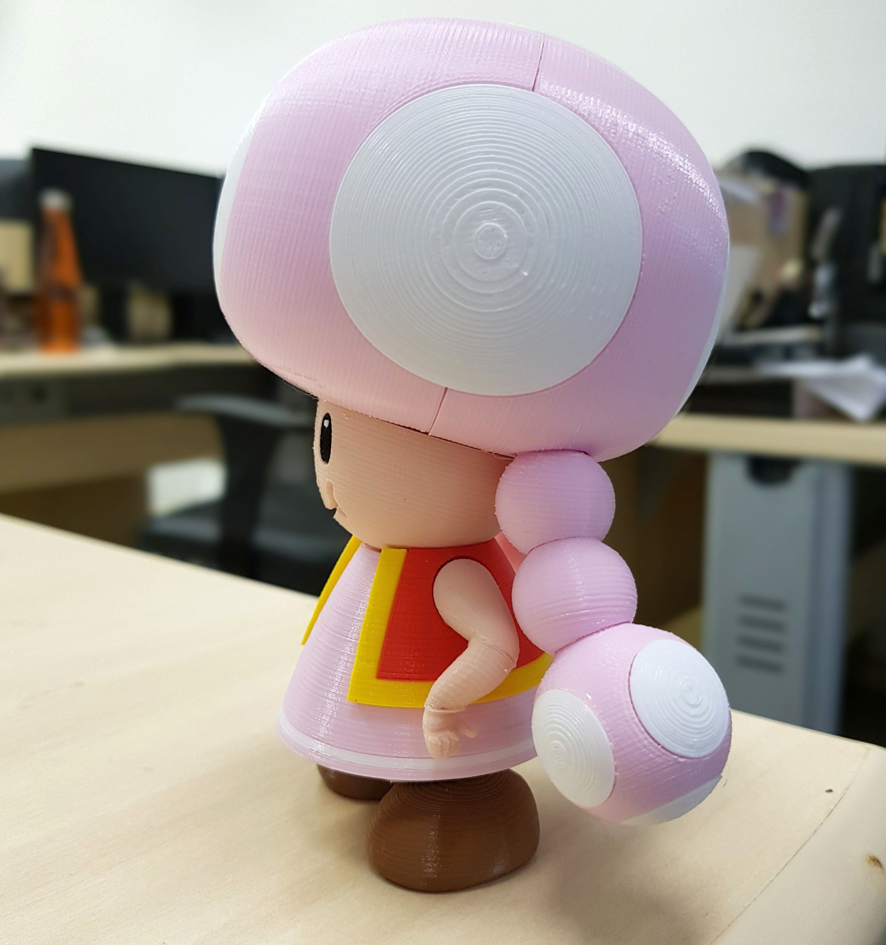 02.jpg Download free STL file Toadette from Mario games - Multi-color • 3D print object, bpitanga