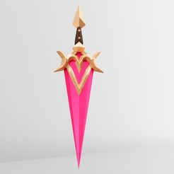 dagger-2.jpg Archivo STL Prestigio Aquelarre Daga Akali - League of Legends・Objeto imprimible en 3D para descargar