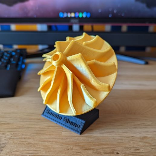Booste Blume / Fan of a Turbo / Turbolader Fan 3D model