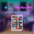 8.png MINIATURE ENZO Record Storage Media Console | Home Music Studio Miniature Furniture Collection