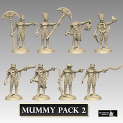 mummies-2-insta-promo.jpg 3D file Mummy Pack 2・3D printable model to download, SharedogMiniatures