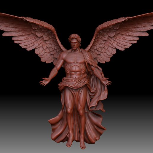 Winged Angel Warrior Statue