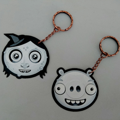 Capture d’écran 2017-08-07 à 20.16.03.png Бесплатный STL файл 2X KEYCHAIN ​​EMOJIS・Модель 3D-принтера для скачивания