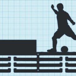 medallerofutbol.jpg Fichier STL Tableau des médailles de football・Objet pour imprimante 3D à télécharger