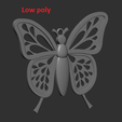 11.png Butterfly , 3D model STL