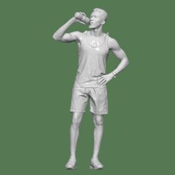 DOWNSIZEMINIS_man_stand95a.jpg Fichier STL HOMME GYM POUR DIORAMA PERSONNAGE・Design pour imprimante 3D à télécharger