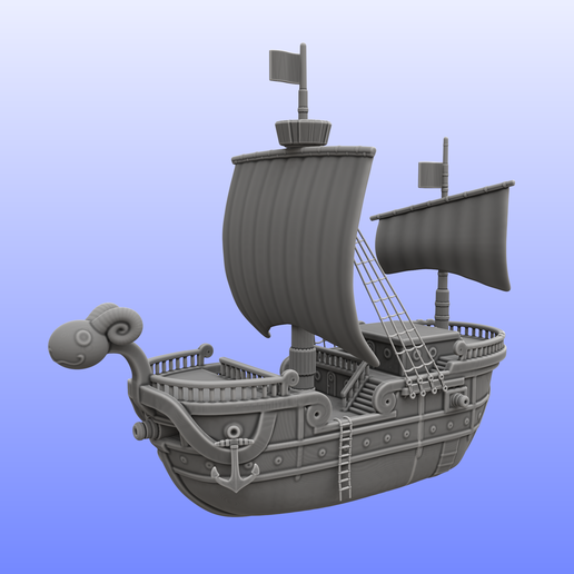 🏴‍☠️ ONE PIECE - Pirate Ship・ STL File for 3D printing