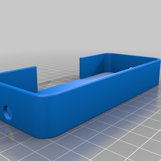 Container Box for single electrical din module 3D model