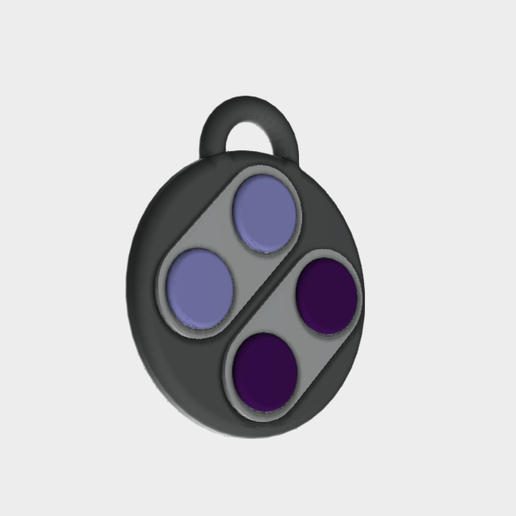 Llavero Mando SNES Americano 3D model