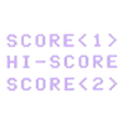 score.stl Space Invaders - retro gaming graphics