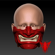 MM3.png Animatrix Mempo Mask / Half Hannya / Samurai  Oni Mask.