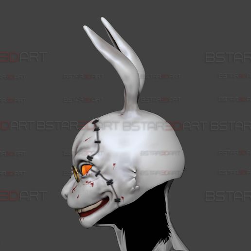 🐇 White Rabbit Mask - Devil may Cry - Halloween Cosplay・ 3D File for 3D ...
