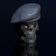 ShopA.jpg Skull with Scottish cap - open eyes hollow inside