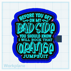 Rock-the-orange-jumpsuit.png Archivo STL Luce el mono・Modelo para descargar y imprimir en 3D