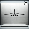 c-40a-clipper-front.png Wall Silhouette: Airplane Set