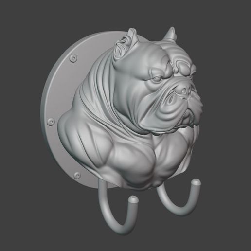 COAT RACK 2 AMERICAN BULLY 3D