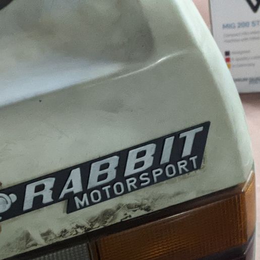 📛 logo badge vw rabbit motorsport・3D Print with the Ender3 3D printer・Cults