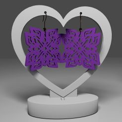r1.jpg Archivo STL Pendientes de mandala 46・Modelo de impresión 3D para descargar