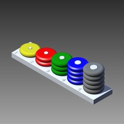 3DView.bmp.jpg Free 3D file Count and Stack Game・3D printing template to download