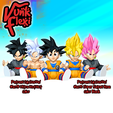 CGImages5.png Dragon Ball Z Goku Black MultiColor Flexi Print-In-Place + figure & keychain