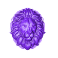 lion_headB.stl Free STL file lion head bas-relief model for cnc・Template to download and 3D print
