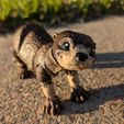 River Otter Articulated Fidget Figure, 3mf included, Print in place , cute flexi