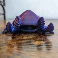 PXL_20220604_210303375.jpg Free STL file Articulating "Quiet Crab"・3D printer model to download, DTCraftingCreations
