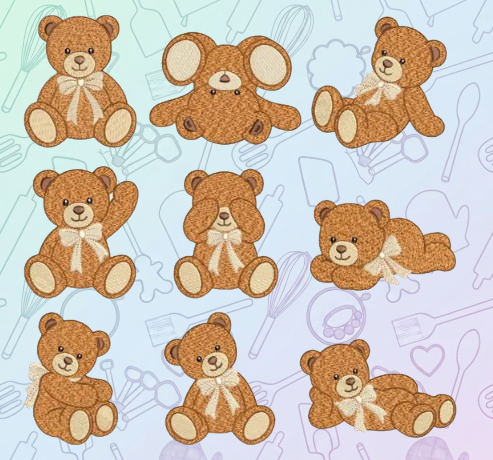 Teddy Bear Cookie Cutter Set