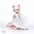 DSC09729.jpg BJD Doll stl 3D Model for printing Moony Cat Furry Anthro Ball Jointed Art Doll 35cm 20cm