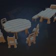 render04.jpg STL-Datei Mittelalterliche stilisierte Möbel kostenlos・3D-Druck-Vorlage zum herunterladen