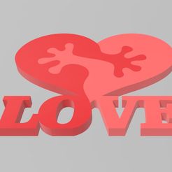 love-1.jpg STL file Puzzle Love・3D printer design to download