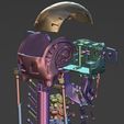 render_4.jpeg Fichier STL Crâne de Terminator T-800 mobile・Modèle à télécharger et à imprimer en 3D