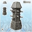 1-PREM.jpg Medieval defense tower with cannons and stone base (3) - Medieval Gothic Feudal Old Archaic Saga 28mm 15mm
