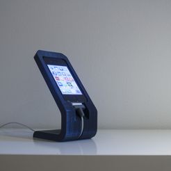 IPhone4DockLamp05.jpg Fichier STL gratuit Station d'accueil / lampe IPhone4・Design pour imprimante 3D à télécharger